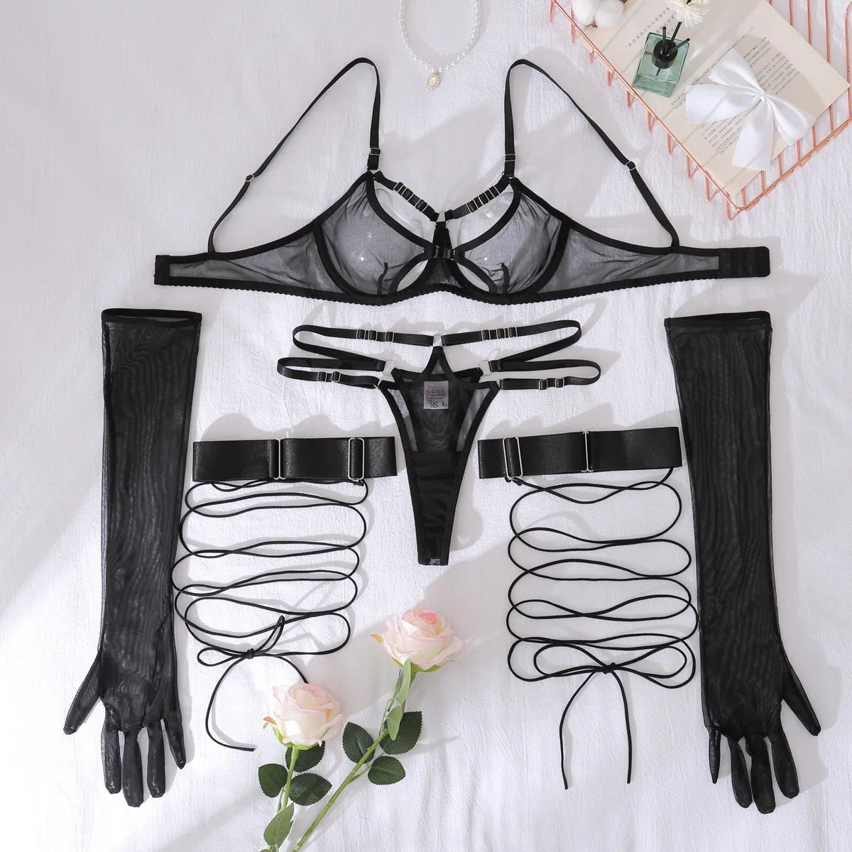 Erocult - Lingerie Set - Sheer Temptation - Lingerie Set