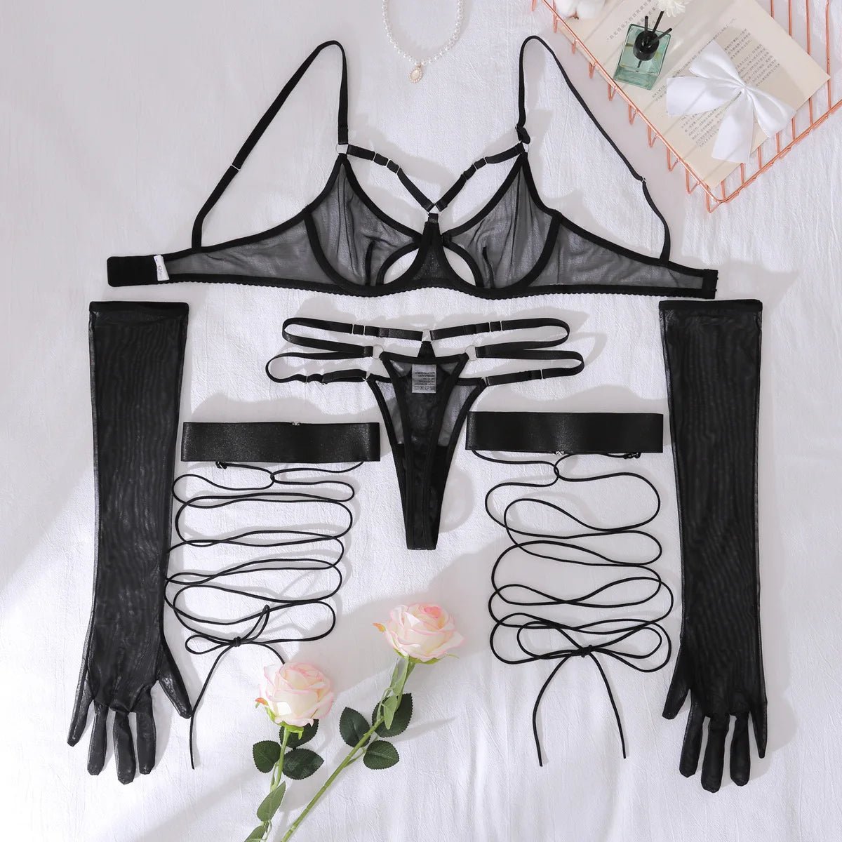 Erocult - Lingerie Set - Sheer Temptation - Lingerie Set