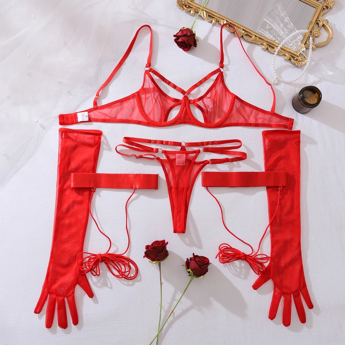 Erocult - Lingerie Set - Sheer Temptation - Lingerie Set
