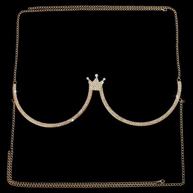 Erocult- Bra Chain - Heart Stone -Accessories