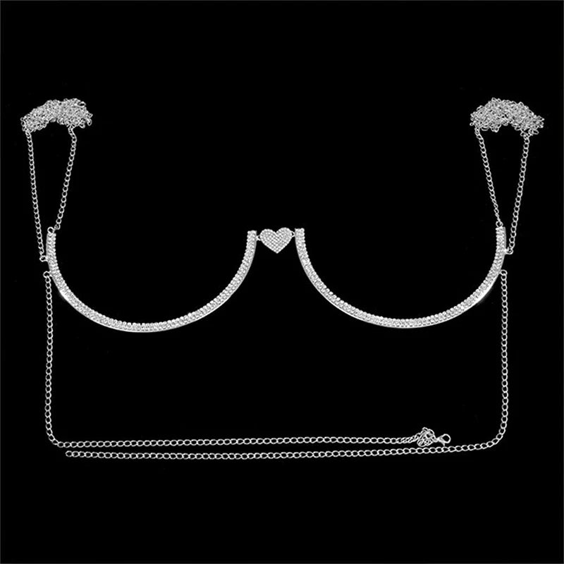 Erocult- Bra Chain - Heart Stone -Accessories