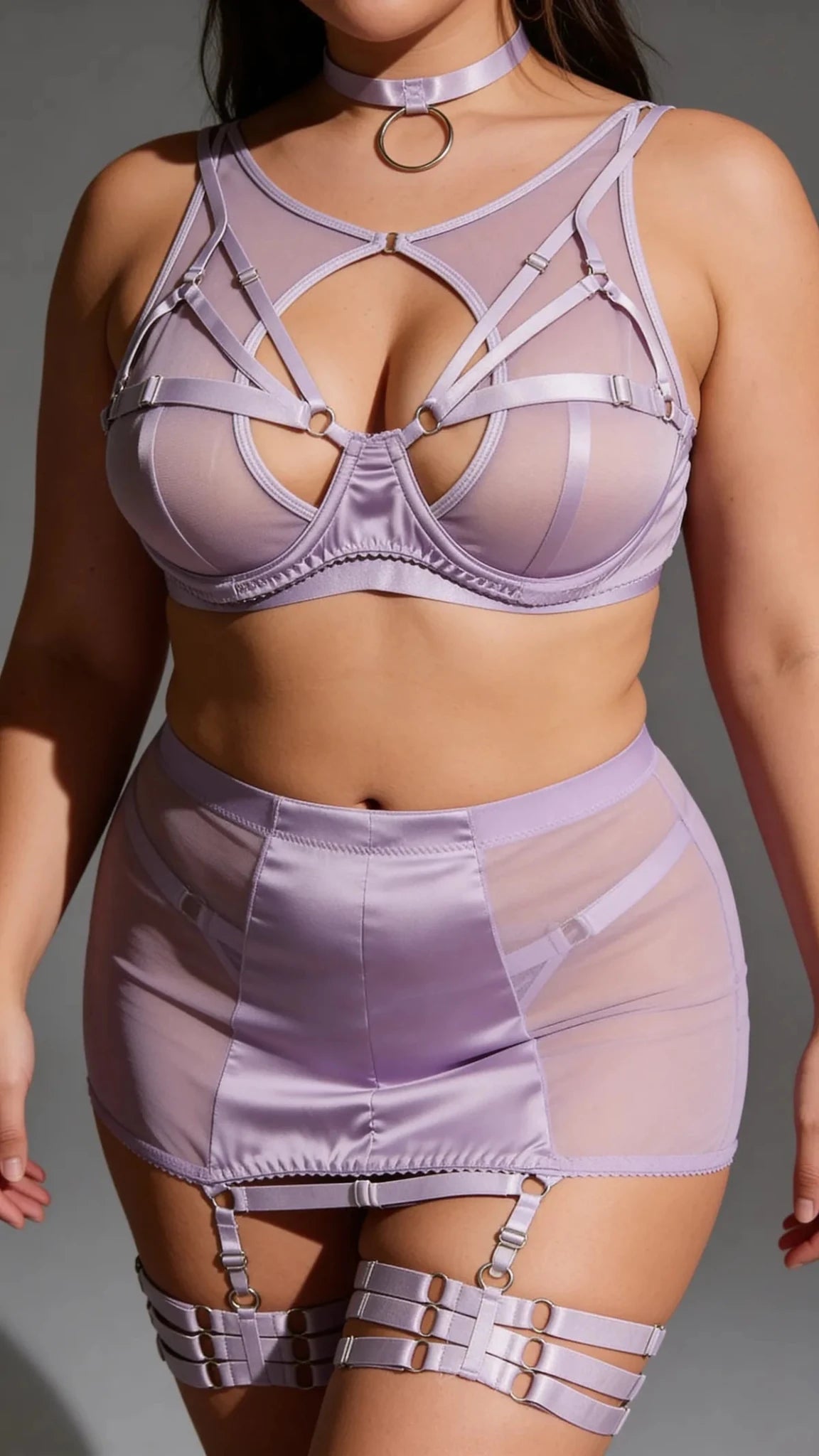 Erocult - Lingerie 5 - Piece Set - Lilia - Lingerie Set