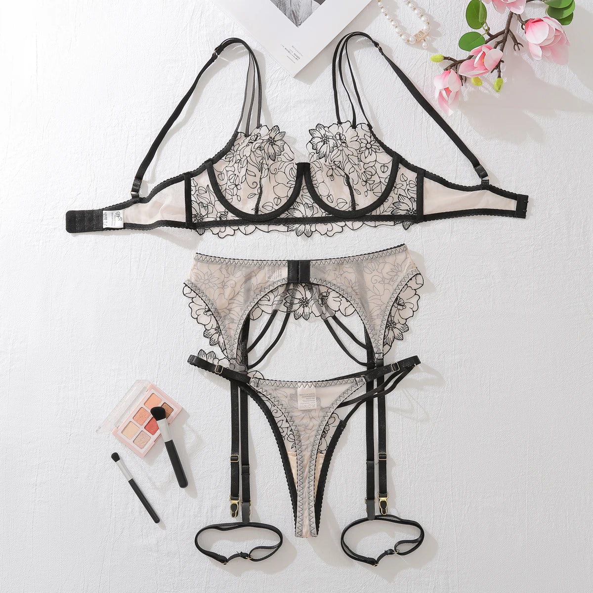 Erocult - Lingerie Set – Amber Veil - Lingerie Set