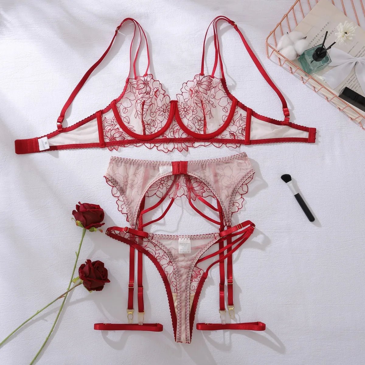 Erocult - Lingerie Set – Amber Veil - Lingerie Set