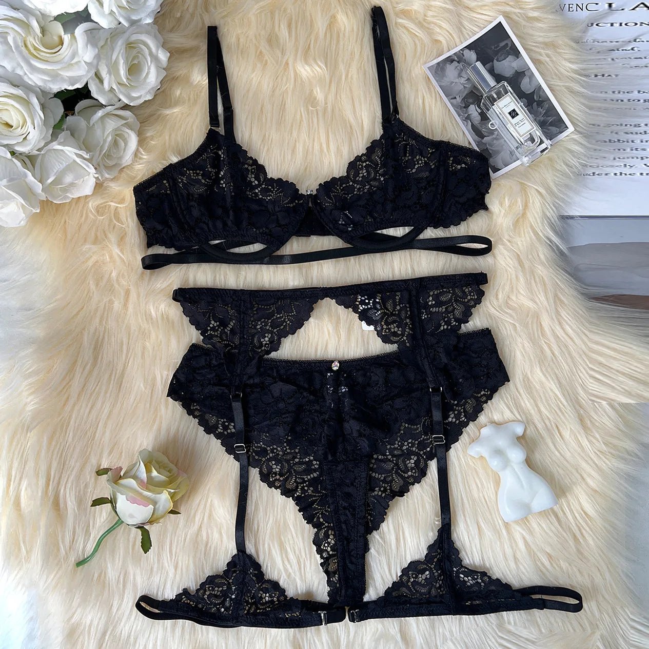 Erocult- Lingerie Set - Blissful Beauty -