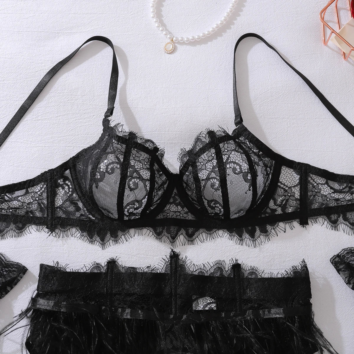 Erocult - Lingerie Set - Ivory Honeymoon - Lingerie Set