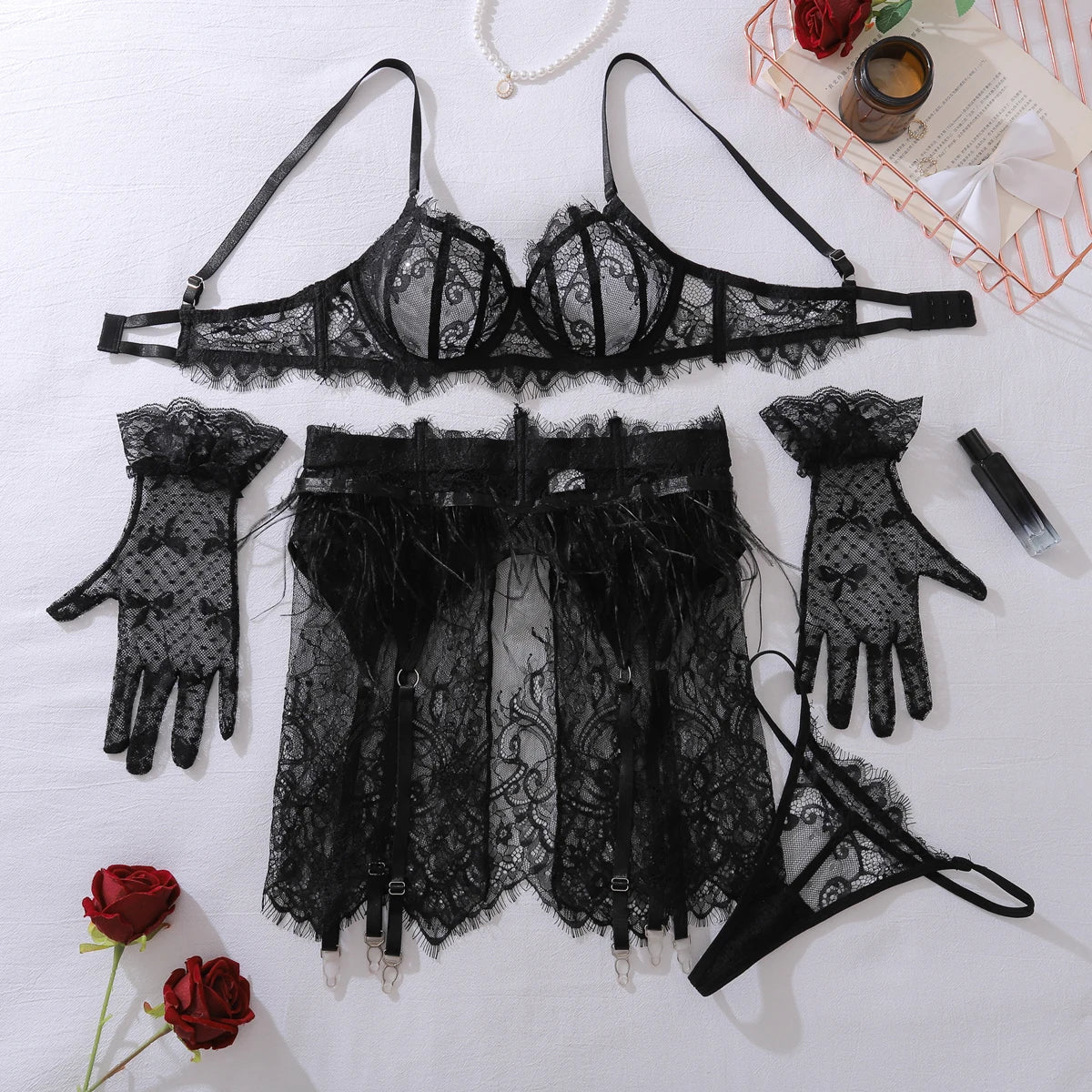 Erocult - Lingerie Set - Ivory Honeymoon - Lingerie Set