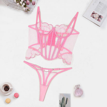 Erocult- Lingerie Set - Pink Fantasy -