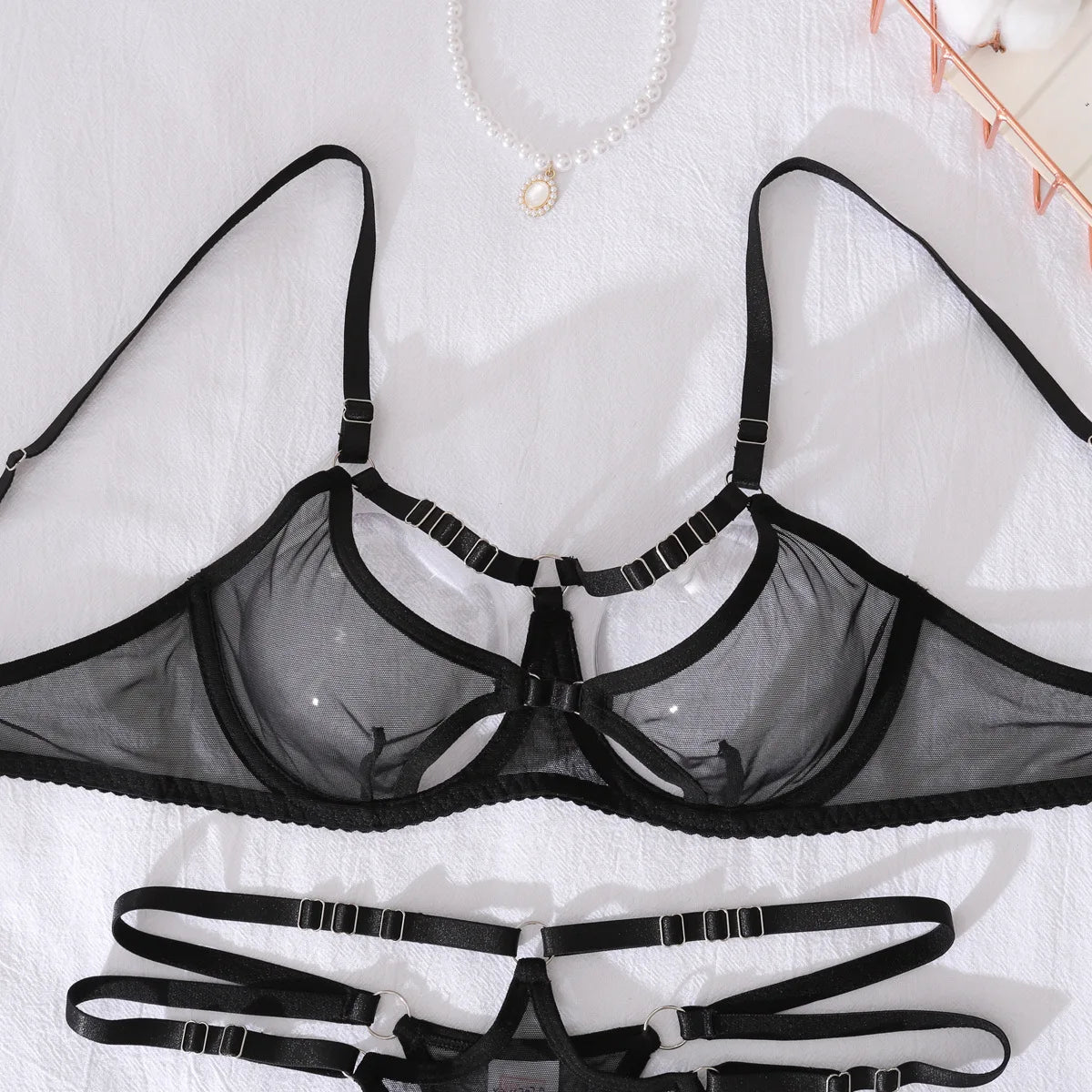 Erocult - Lingerie Set - Sheer Temptation - Lingerie Set