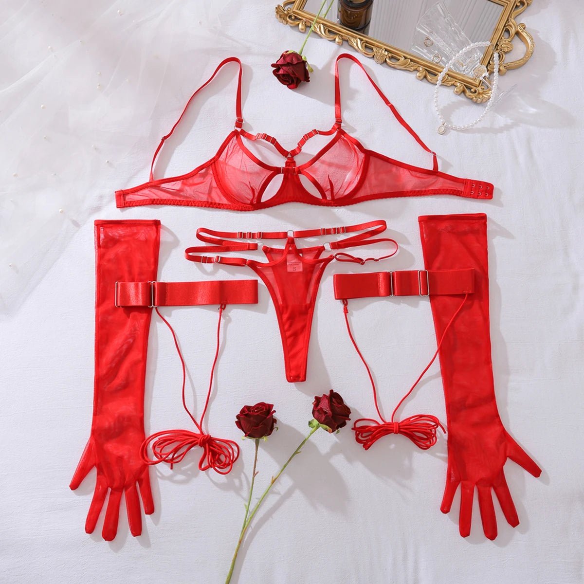 Erocult - Lingerie Set - Sheer Temptation - Lingerie Set
