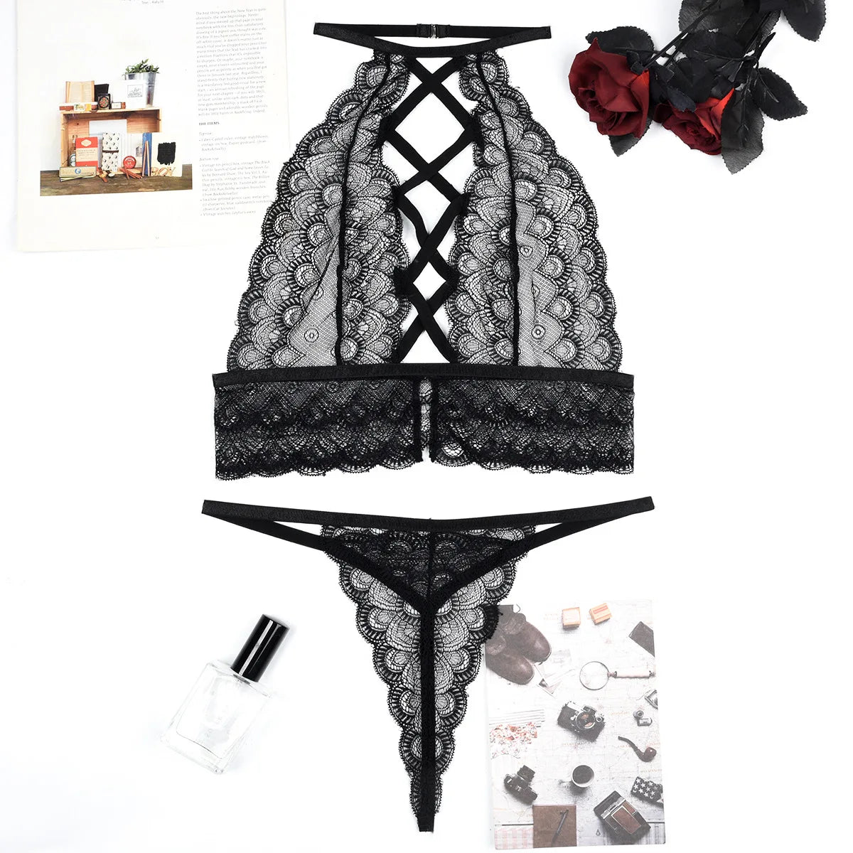 Erocult- Lingerie Set - Starry Seduction -