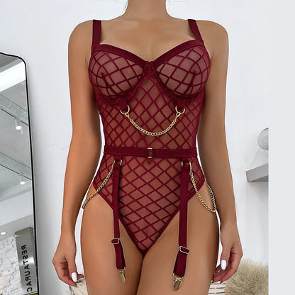 Erocult- Bodysuit - Dominant Darling Ensemble -Bodysuit