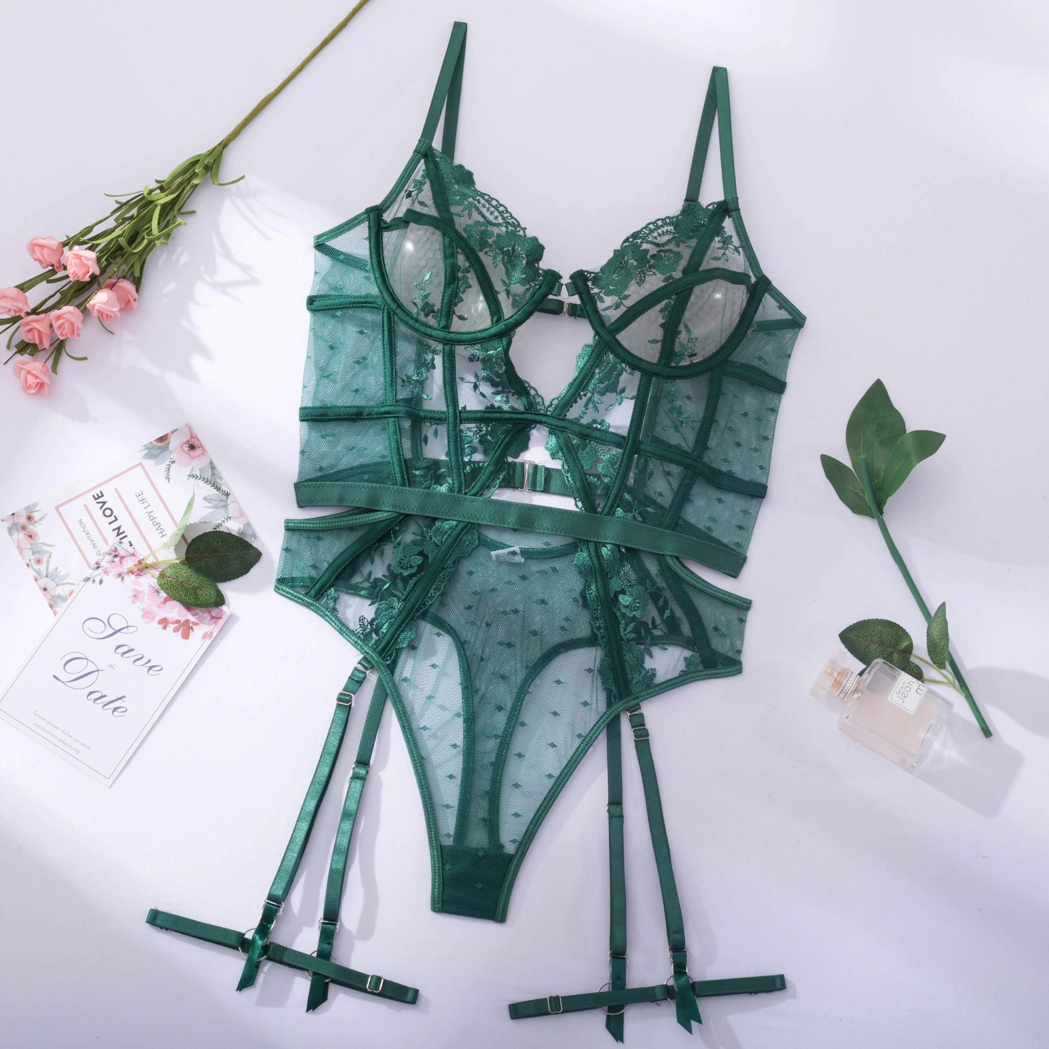Erocult- Bodysuit - EnchantMe Seduction Ensemble -Bodysuit