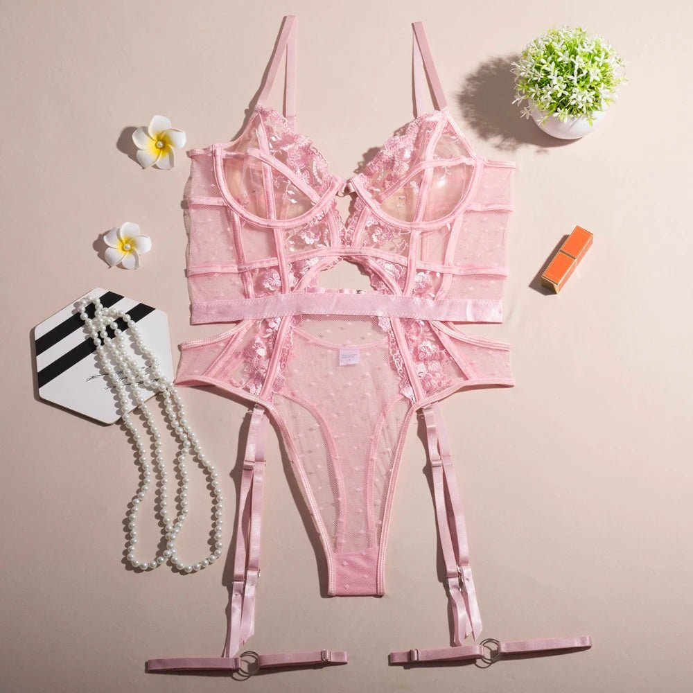 Erocult- Bodysuit - EnchantMe Seduction Ensemble -Bodysuit