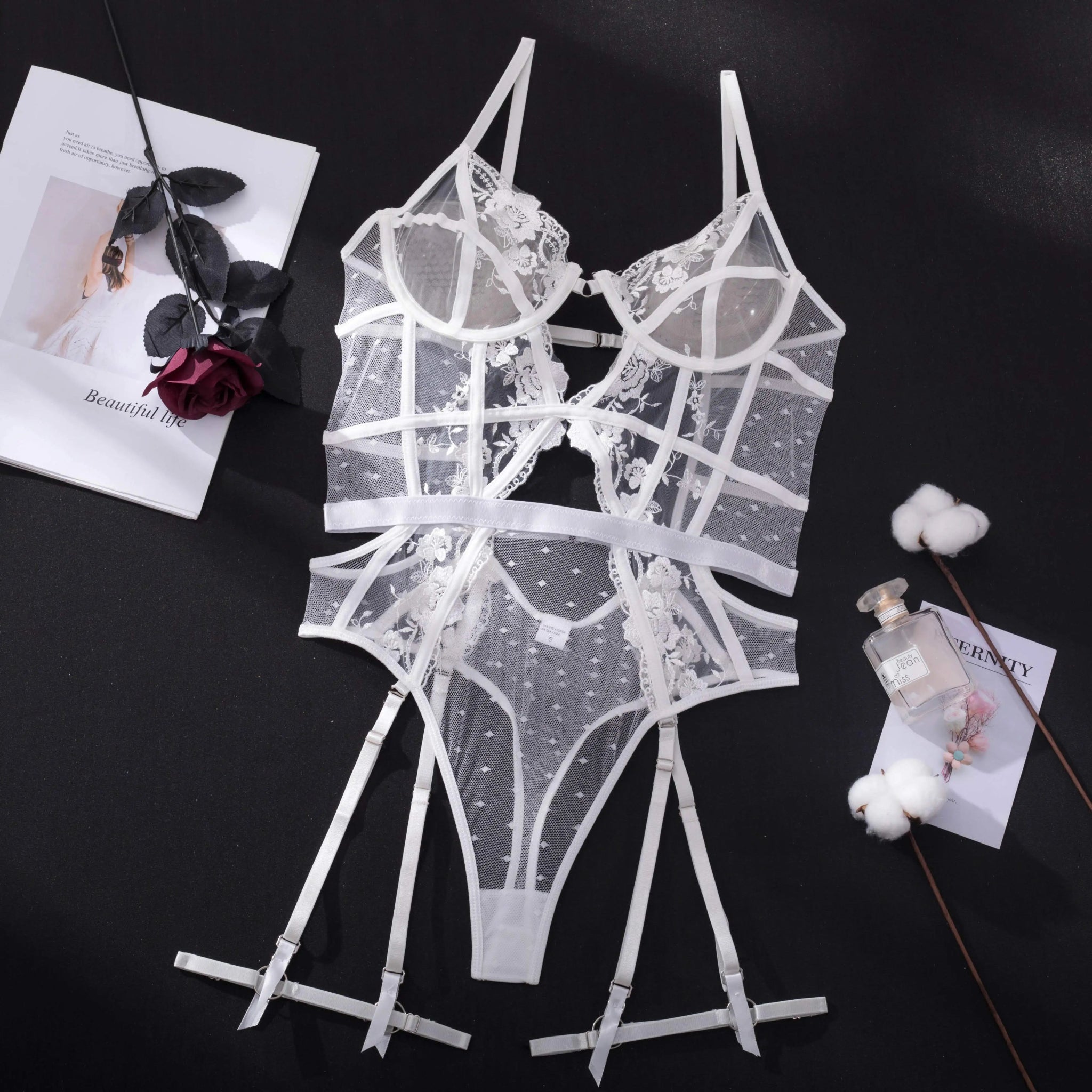 Erocult- Bodysuit - EnchantMe Seduction Ensemble -Bodysuit