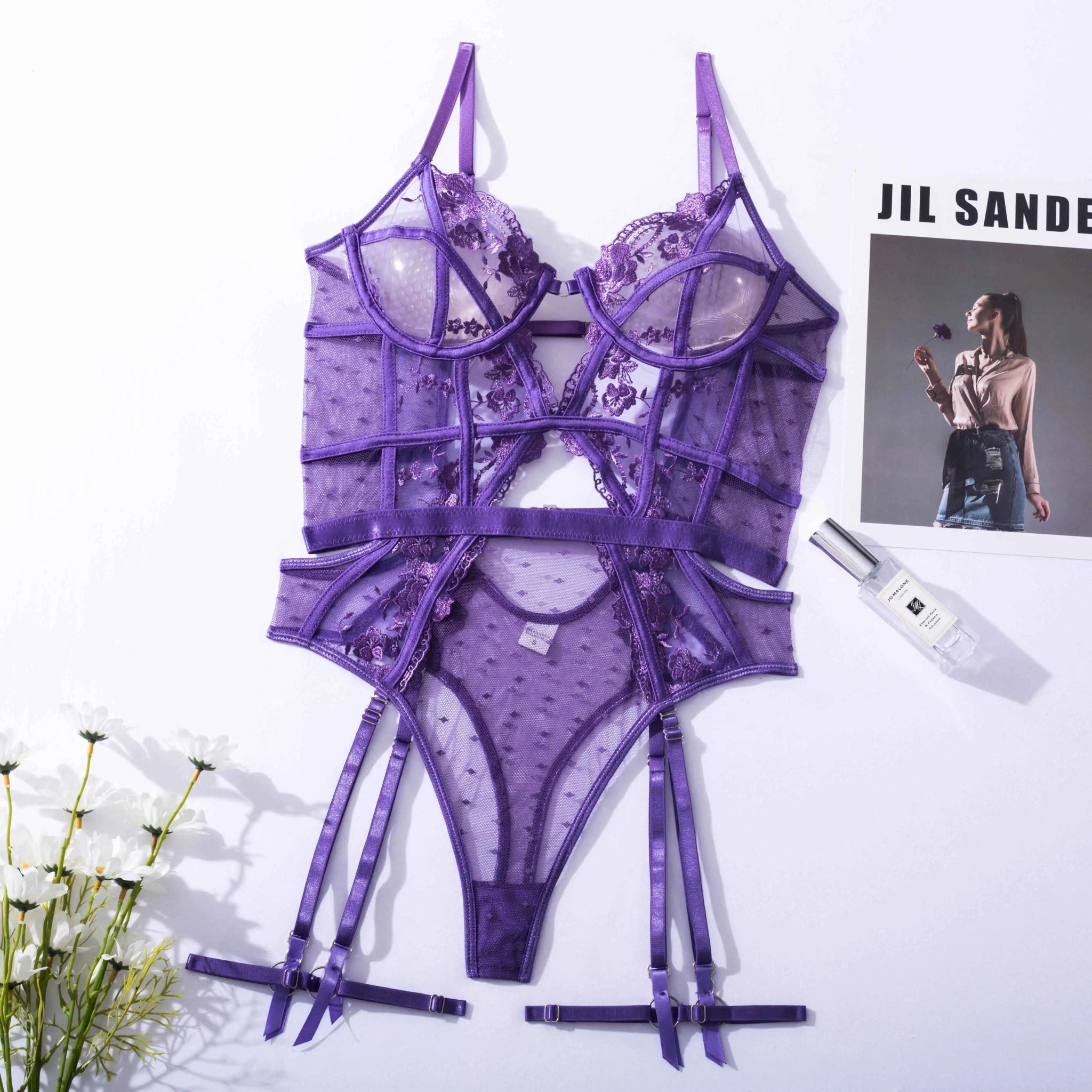 Erocult- Bodysuit - EnchantMe Seduction Ensemble -Bodysuit