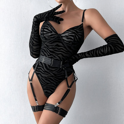 Erocult- Bodysuit set - Ember Elegance -Bodysuit