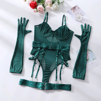 Erocult- Bodysuit set - Ember Elegance -Bodysuit