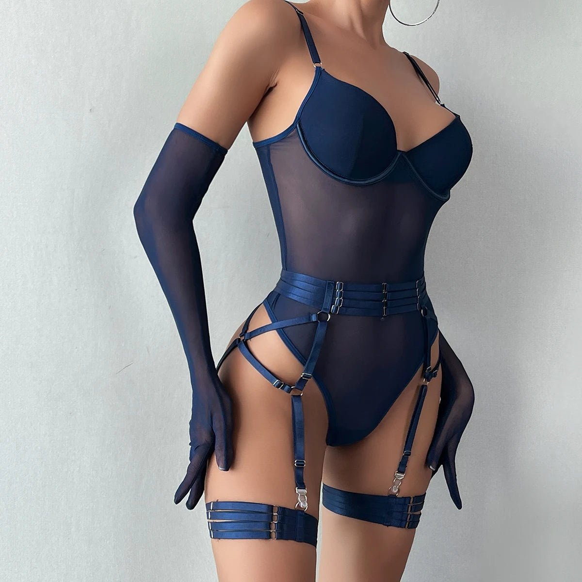 Erocult- Bodysuit set - Ember Elegance -Bodysuit