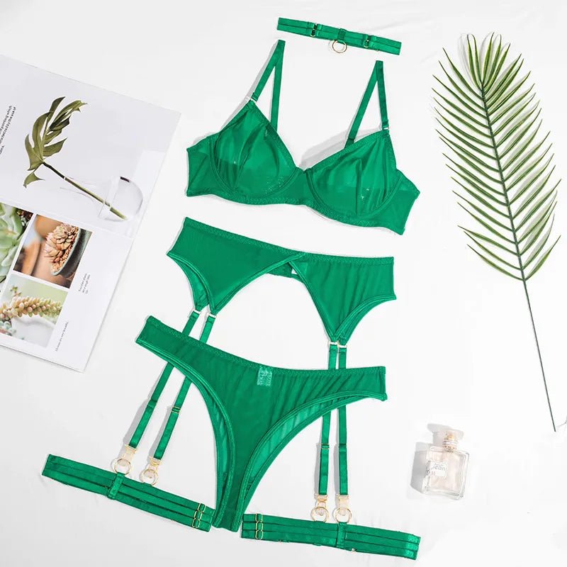 Erocult- Lingerie 4 Pieces Set - La mour -Lingerie Set