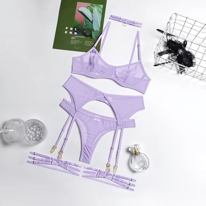 Erocult- Lingerie 4 Pieces Set - La mour -Lingerie Set