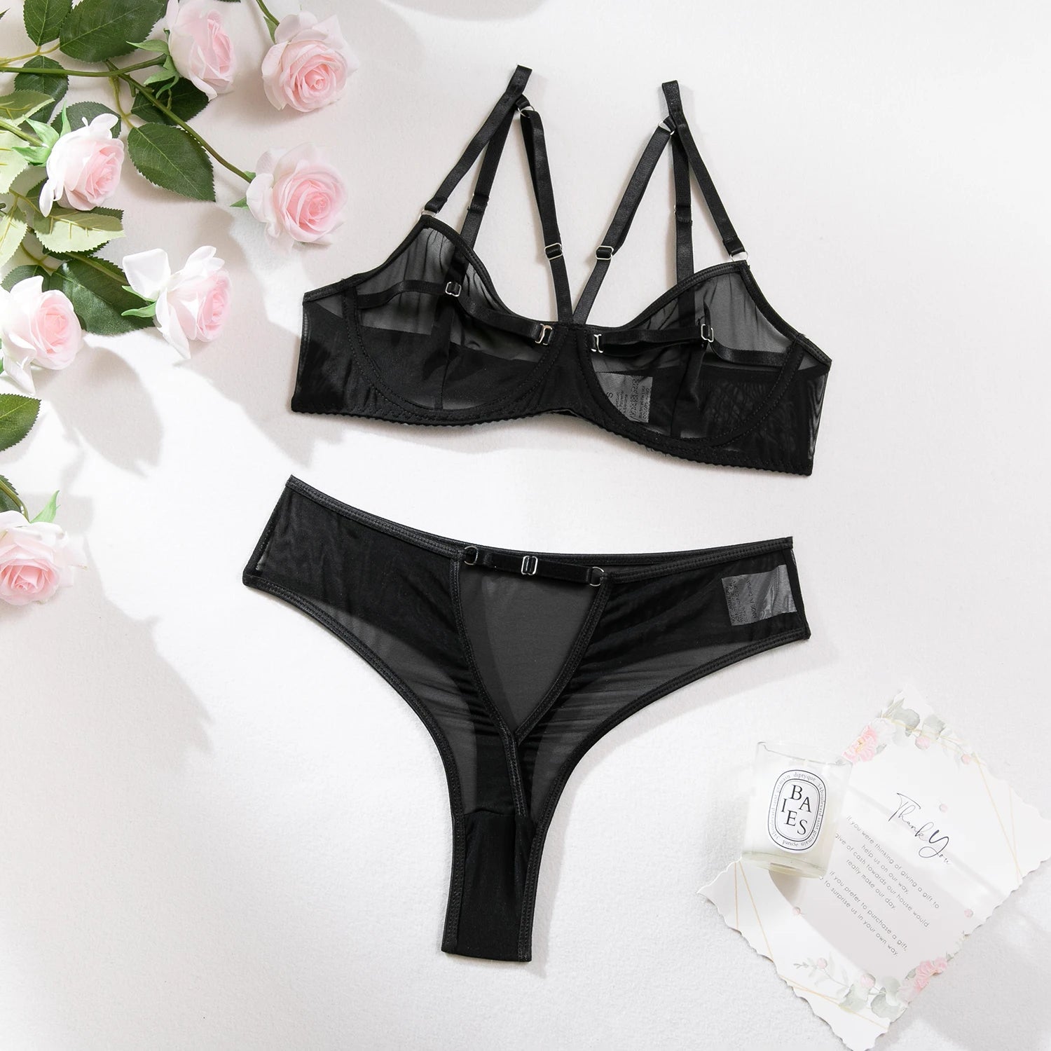 Erocult- Lingerie Set - Enigma Elegance -Lingerie Set