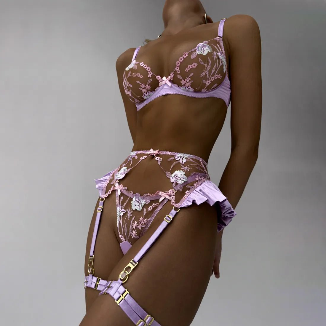 Erocult- Lingerie Set - Orchid Oasis -Lingerie Set