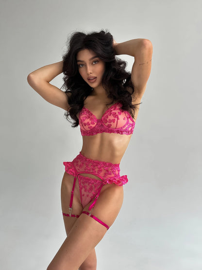 Erocult- Lingerie Set - Raspberry Romance -Lingerie Set