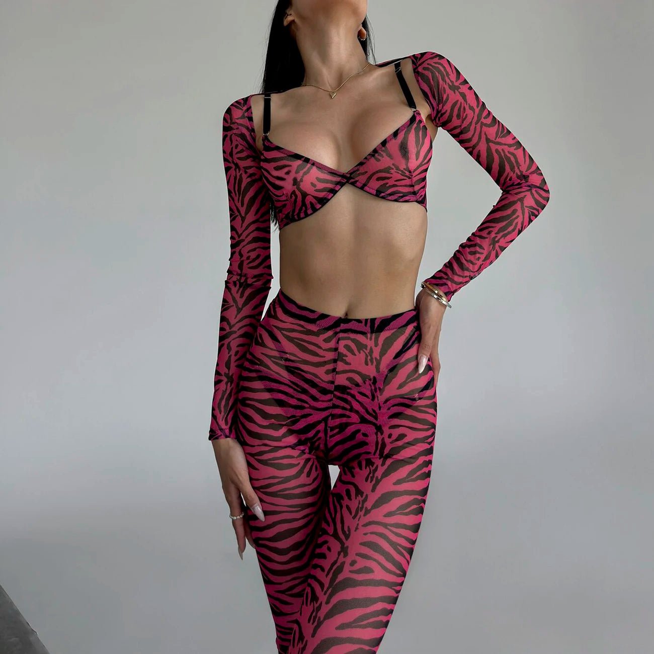 Erocult- Lingerie Set - Zebra -Lingerie Set