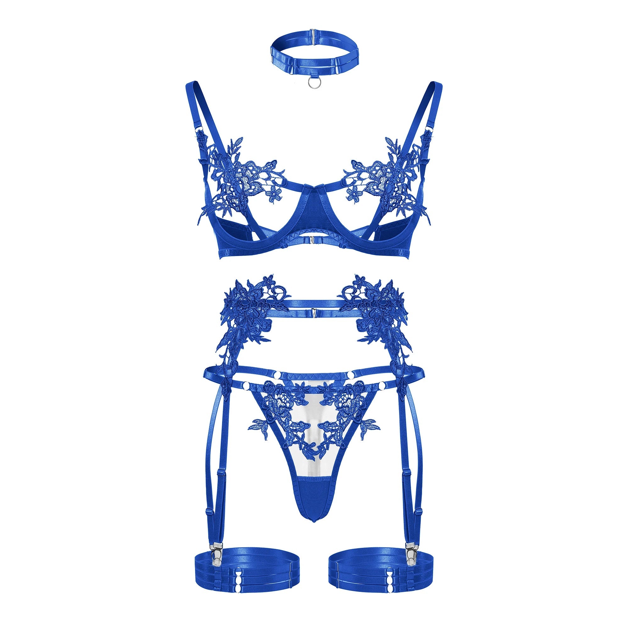 Erocult- See Through Lingerie Set - Alice -Lingerie Set