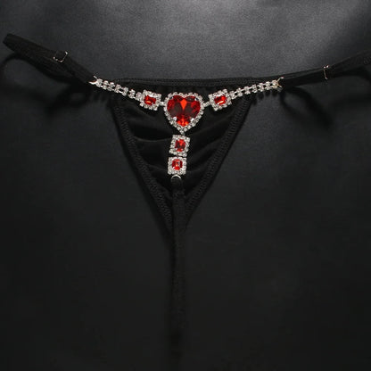 Erocult- Thong - Red Heart -Lingerie Set